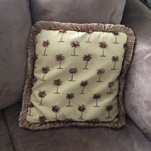 Unique vintage Sherry Kline Palm Tree Throw Pillow